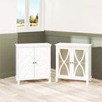 Double Door Accent Cabinet with Glass Doors