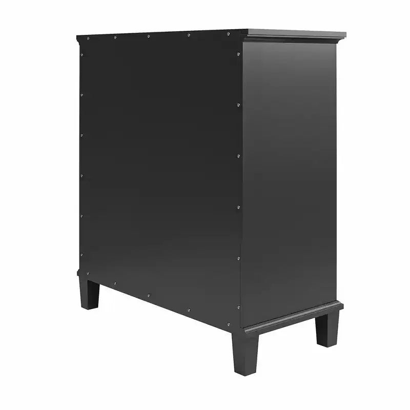 Double Door Accent Cabinet with Glass Doors