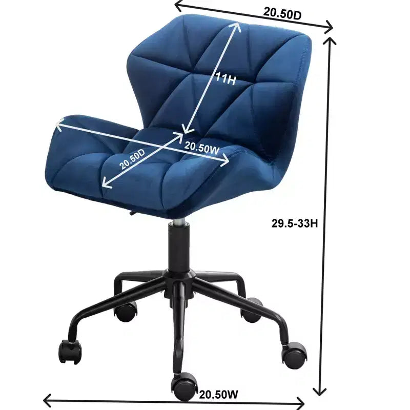 Tufted Adjustable Swivel Office Chair