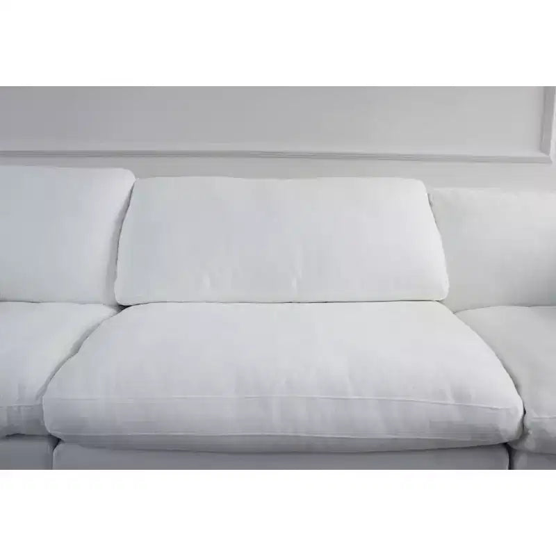 Antique White Upholstered Single Seat Sofa