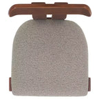 Boucle Upholstered Dining Chair with Wood Frame