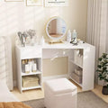 L-Shaped Computer Desk with Drawer & Storage Shelves for Home Office
