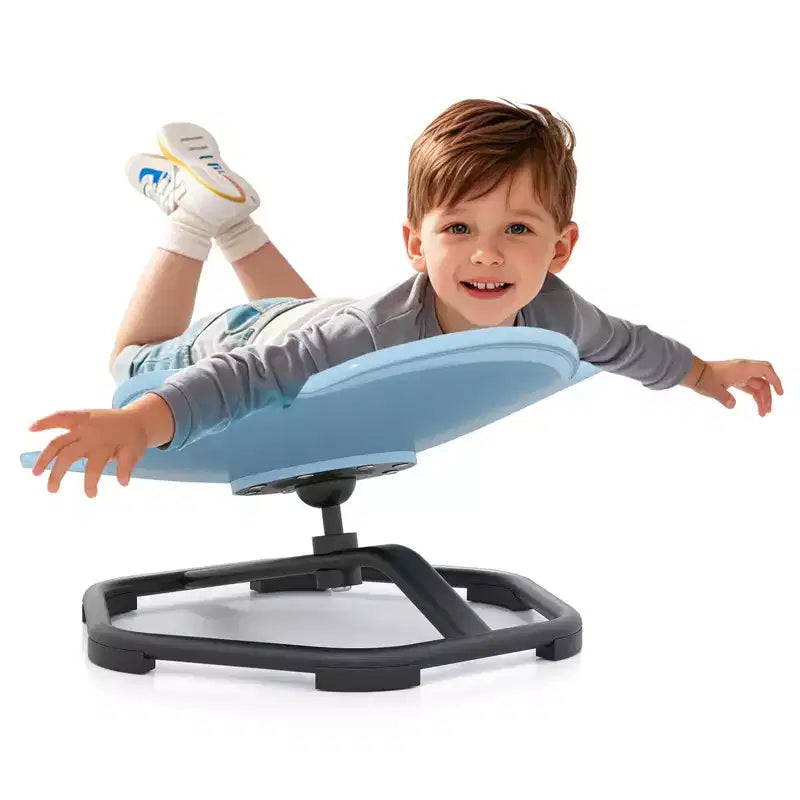 Kids Sensory Swivel Chair with Non-Slip Metal Base for Indoor and Outdoor Use