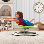 Kids Sensory Swivel Chair with Non-Slip Metal Base for Indoor and Outdoor Use