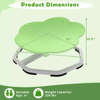 Kids Sensory Swivel Chair with Non-Slip Metal Base for Indoor and Outdoor Use