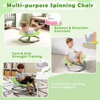 Kids Sensory Swivel Chair with Non-Slip Metal Base for Indoor and Outdoor Use