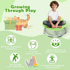 Kids Sensory Swivel Chair with Non-Slip Metal Base for Indoor and Outdoor Use