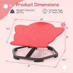 Kids Sensory Swivel Chair with Non-Slip Metal Base for Indoor and Outdoor Use