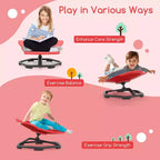 Kids Sensory Swivel Chair with Non-Slip Metal Base for Indoor and Outdoor Use