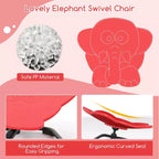 Kids Sensory Swivel Chair with Non-Slip Metal Base for Indoor and Outdoor Use