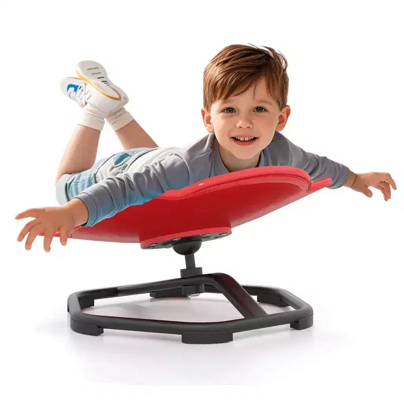 Kids Sensory Swivel Chair with Non-Slip Metal Base for Indoor and Outdoor Use