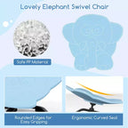 Kids Sensory Swivel Chair with Non-Slip Metal Base for Indoor and Outdoor Use