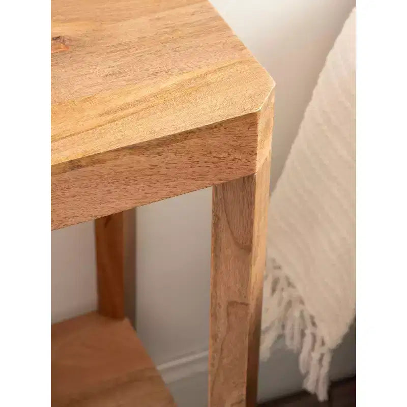 Wood Console Table, 36x14x33, Natural Brown
