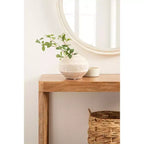 Wood Console Table, 36x14x33, Natural Brown