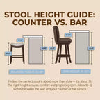 26-Inch Swivel Counter Stool in Walnut Finish with Brown Vegan Leather Seat