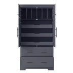 72-Inch Freestanding Kitchen Pantry Cabinet with Drawers, Pull-Out Trays, and Cake Pan Storage
