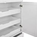72-Inch Freestanding Kitchen Pantry Cabinet with Drawers, Pull-Out Trays, and Cake Pan Storage