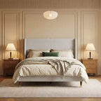Modern Upholstered Storage Bed with Charging Station