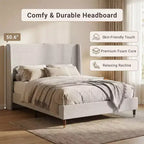 Modern Upholstered Storage Bed with Charging Station