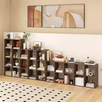 4-Cube Open Bookshelf with Anti-Tip Kits, Storage Shelf for Home and Study