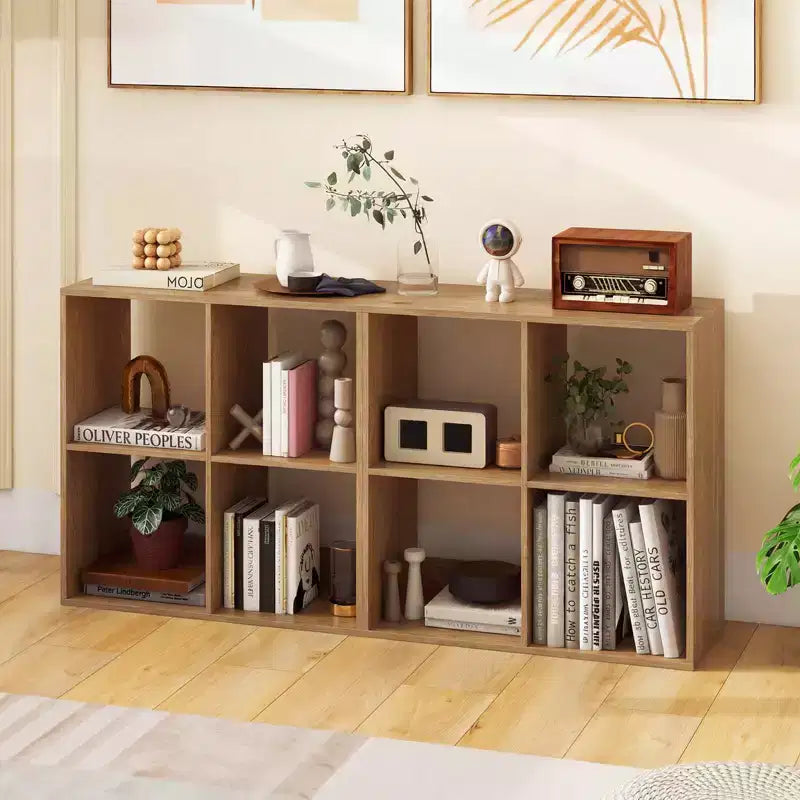 4-Cube Open Bookshelf with Anti-Tip Kits, Storage Shelf for Home and Study