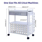 Rolling Craft Storage Cart with Vinyl Roll Holder