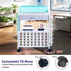 Rolling Craft Storage Cart with Vinyl Roll Holder
