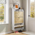 3-Drawer Shoe Storage Cabinet with Bench Seat