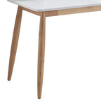 Mid-Century Modern Wood Writing Desk with Hutch and Open Shelves