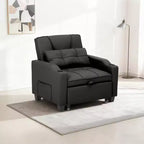 3-in-1 Convertible Sleeper Chair Bed with USB Ports, Cup Holders and Side Pockets