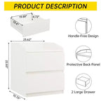 Modern Nightstand with 2 Drawers