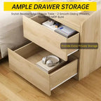 Modern Nightstand with 2 Drawers