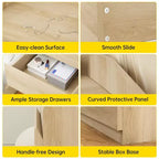 Modern Nightstand with 2 Drawers