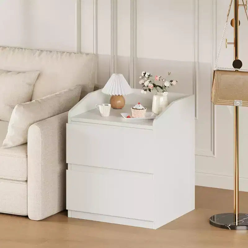 Modern Nightstand with 2 Drawers