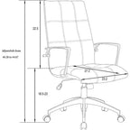 Ergonomic Office Chair with Faux Leather Upholstery