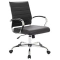 Ergonomic Office Chair with Faux Leather Upholstery