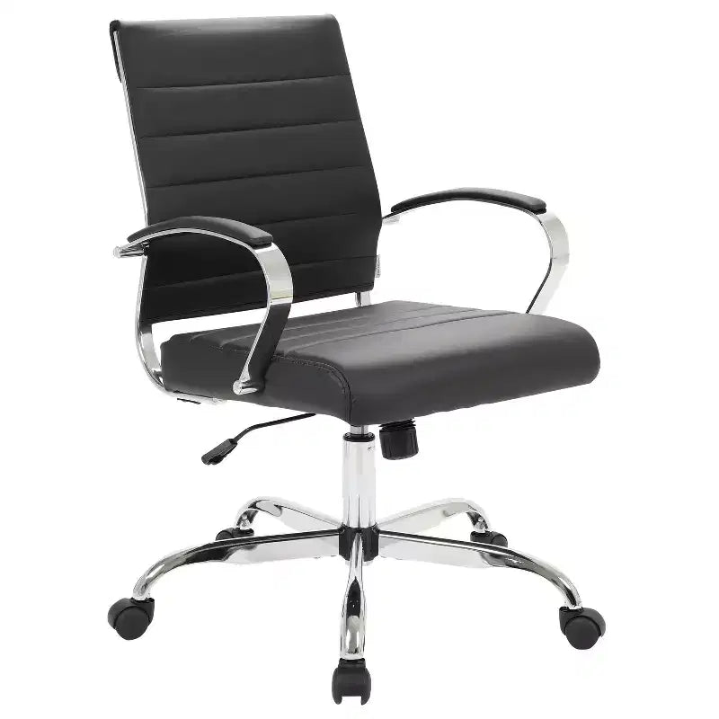 Ergonomic Office Chair with Faux Leather Upholstery