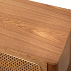 Natural Cane Rectangle TV Stand for TVs up to 70 in. - Natural