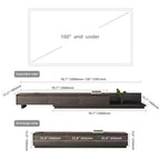 78.7in Expandable TV Stand in Dark Walnut with 3 Drawers