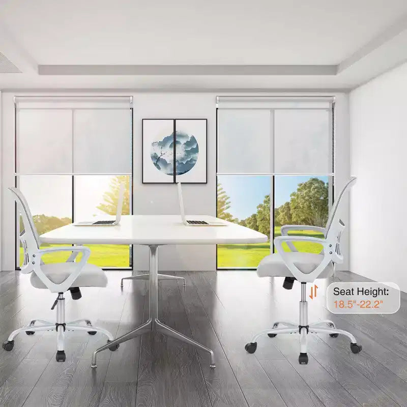 Modern Mesh Lumbar Support Ergonomic Office Gaming Chair with Non-Adjustable Arms