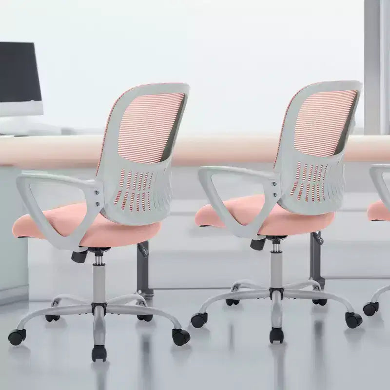 Modern Mesh Lumbar Support Ergonomic Office Gaming Chair with Non-Adjustable Arms