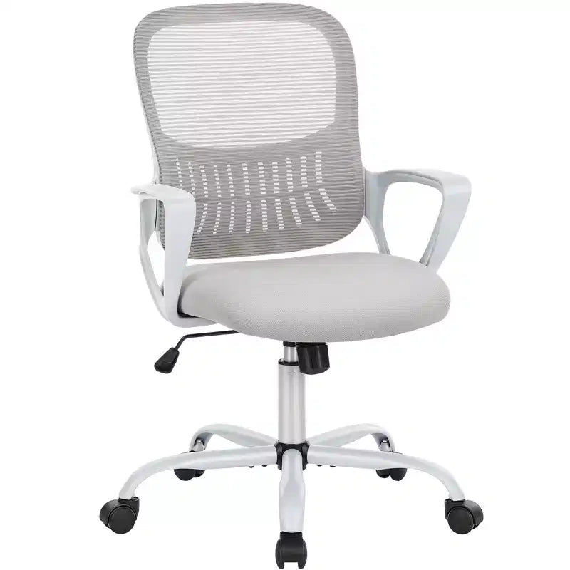 Modern Mesh Lumbar Support Ergonomic Office Gaming Chair with Non-Adjustable Arms