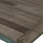 Two-Tone Wood Upholstered Dining Bench